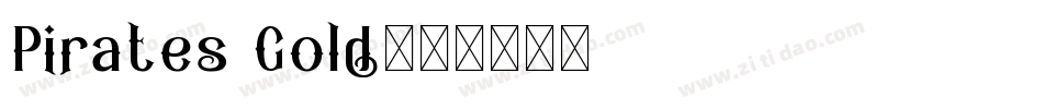 Pirates Gold字体转换